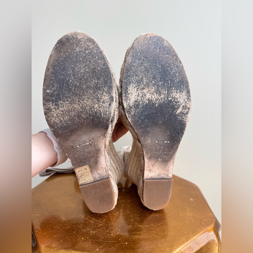Paloma Barcelo Espadrille Platform Wedge Sandals, Size 9.5 - Picture 10 of 15